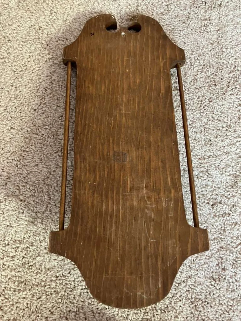 Wooden Tavern Rules Wall Sconce with Candle Holder - Brown